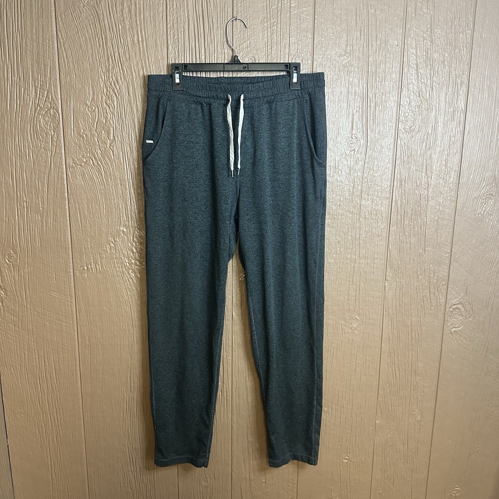 Vuori Ponte Performance Pants Mens XL Charcoal Heather Dream Knit Stretch Lounge